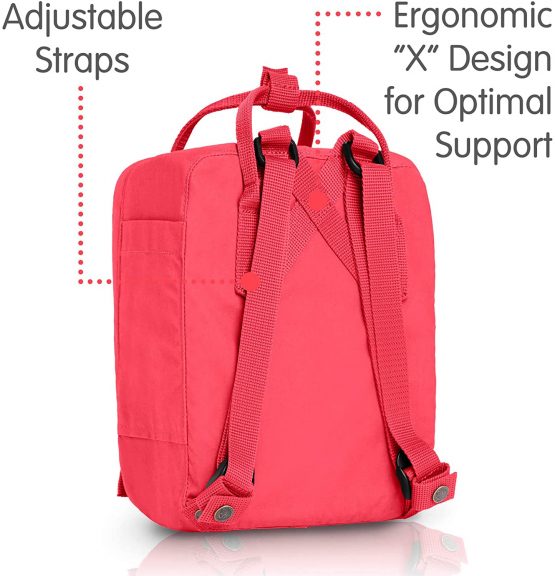 Fjallraven Kanken Mini Backpack - Peach Pink, One Size - Image 3