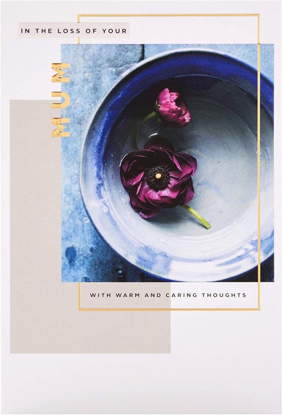 Sympathy Card for Loss of Mum from Hallmark - Embossed Photographic Design