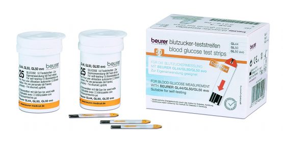Beurer GL44/ GL50 Glucose Monitor Test Strips - 50 Piece