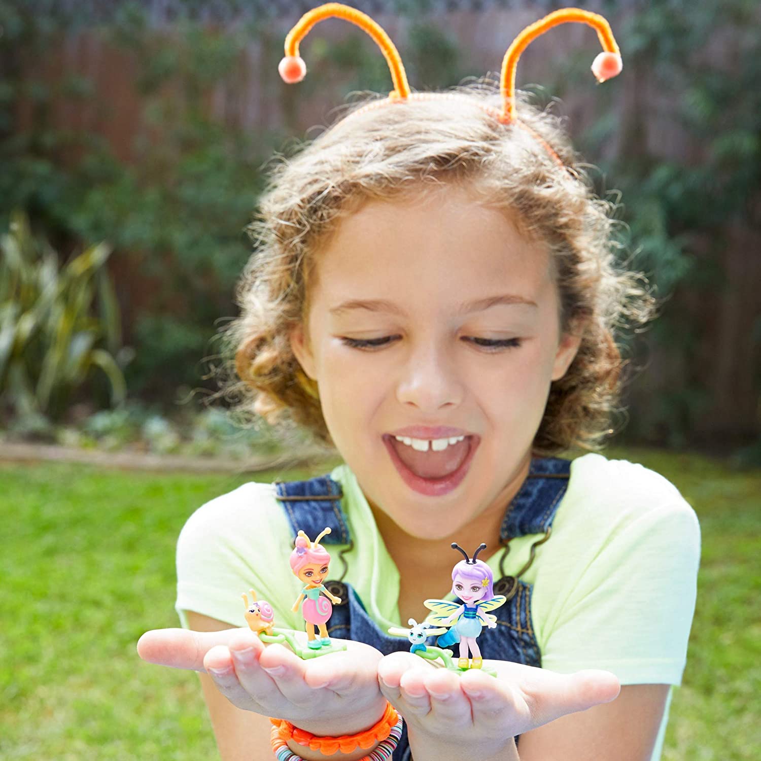 Mattel Enchantimals - Bug Buddies - SAXON Snail & Dawdle + DARA Dragonfly & Swift (FXM89), Multicoloured, Small - Image 2