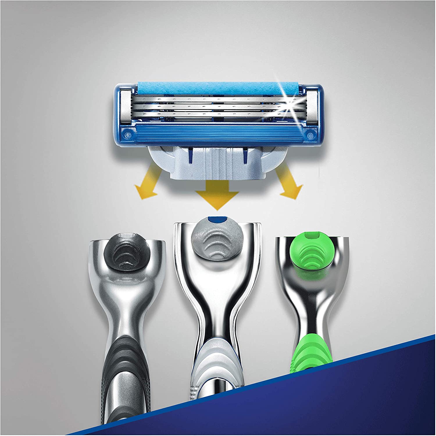 Gillette Mach3 Turbo Razor Blades Men, Pack of 4 Razor Blade Refills, Stronger Than Steel Blades, Enhanced Lubrastrip - Image 4