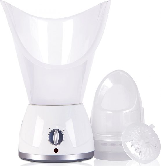 Rio Facial Sauna Spa | Facial Steamer for More Effective Cleansing | Mouth and Nose Attachment for Congestion Relief | Suitable for use with Aroma Oils