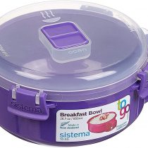 Sistema 21112ZS Go Breakfast Bowl-28.7 oz / 850 ml, Assorted