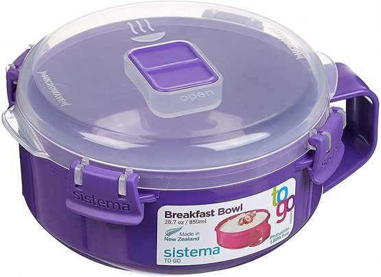 Sistema 21112ZS Go Breakfast Bowl-28.7 oz / 850 ml, Assorted