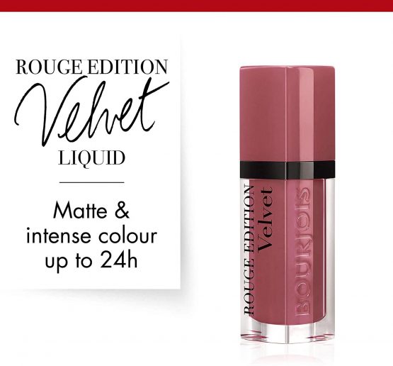 Bourjois Rouge Edition Velvet Liquid Lipstick 7 Nude–Ist Nudes, 6.7ml - Image 3