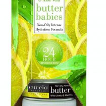Cuccio White Limetta and Aloe Vera Baby Butter 6-Piece Tower Display Unit