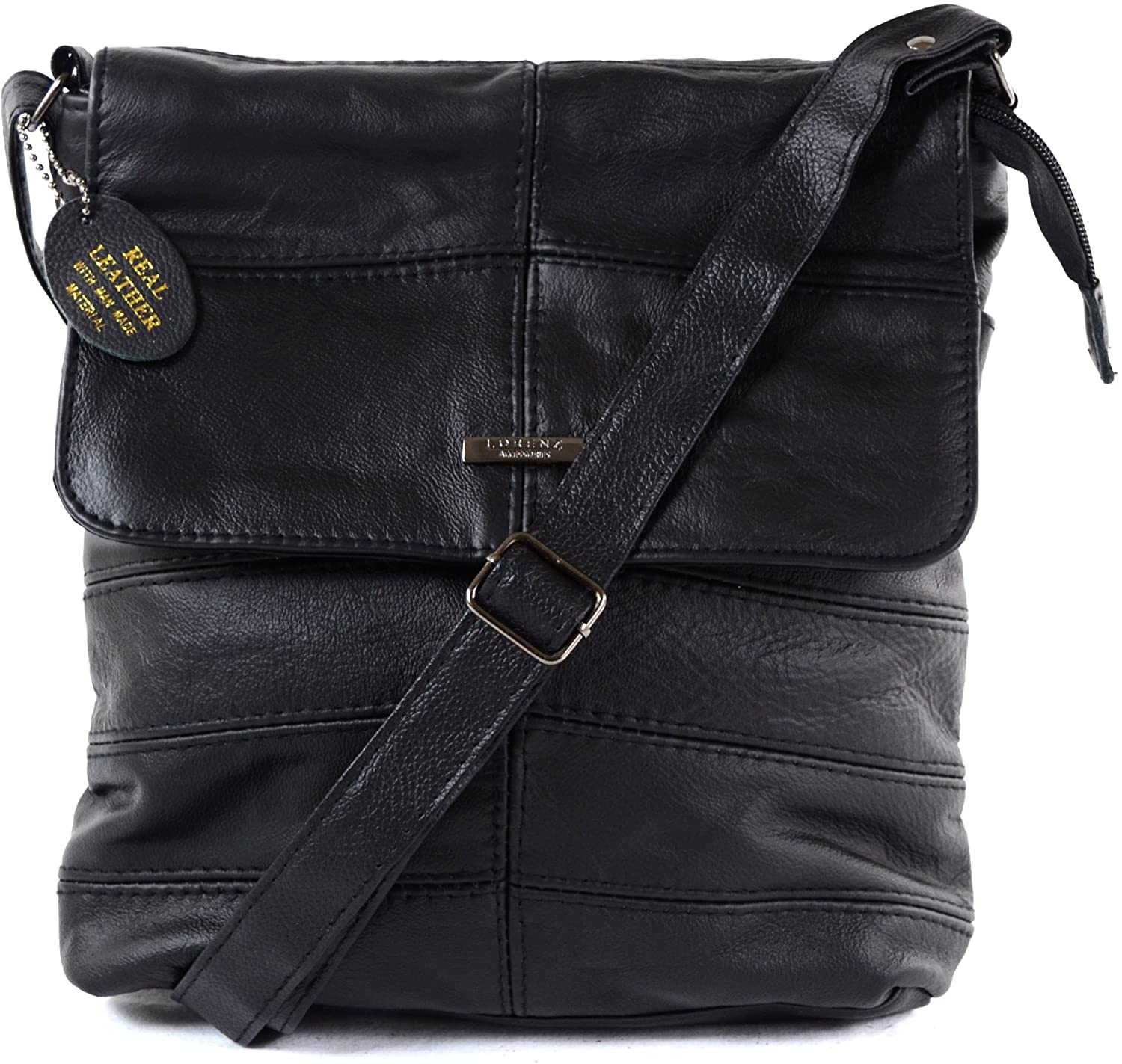 Ladies Leather Cross Body Bag/Shoulder Bag (Black, Tan, Dark Brown)