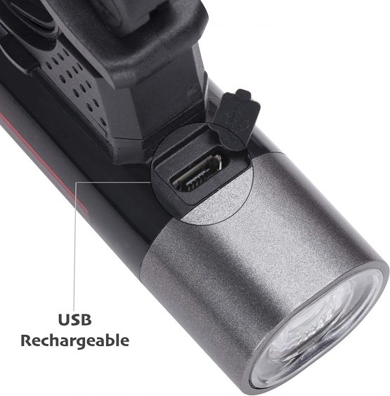 Cycleafer® BIKE LIGHTS SET, USB Rechargeable LED BIKE LIGHT, 3 YEAR WARRANTY, POWERFUL Lumens, FRONT Bicycle Lights + FREE TAILLIGHT Rear Light, Premium Quality Flashlight, Module aubVOLT l UK COMPANY - Image 4