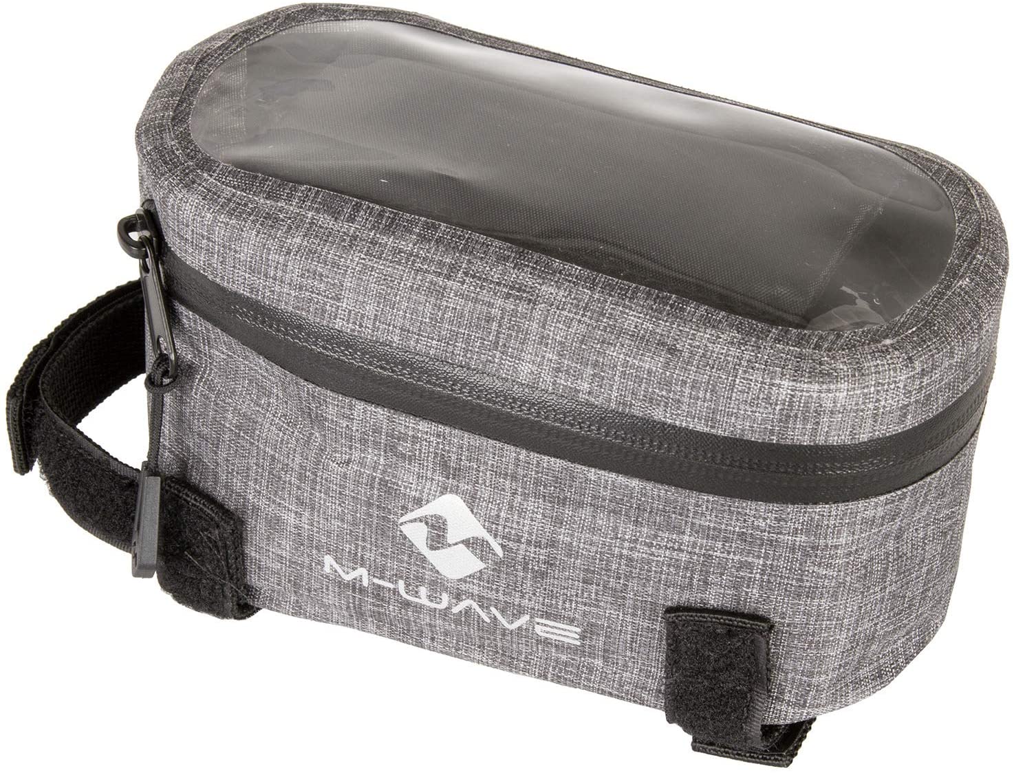 M-Wave Bicycle top tube bag suburban, Grey, approx. 18.5x9.5x8.5 cm