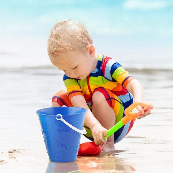 Bramble - 12 Brightly Coloured Sand Pit & Beach Buckets - 4 Assorted Colours - Image 3