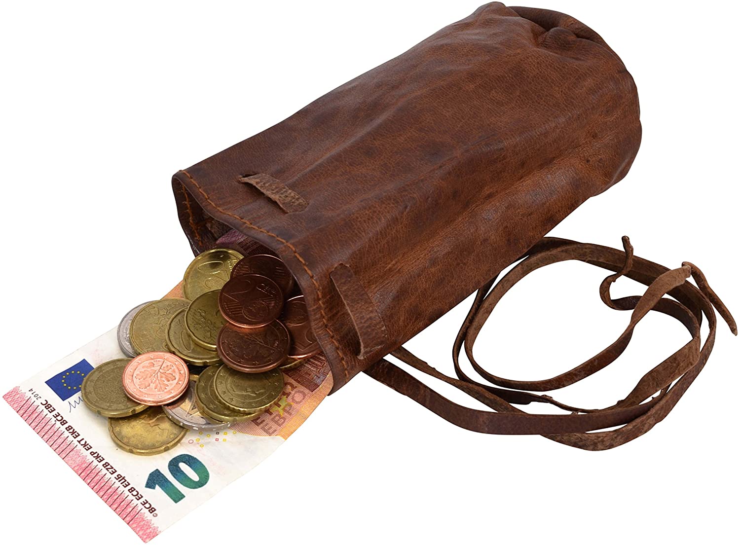 Ladies Leather Pouch Gusti Leder Nature Small Coin Cash Change Holder Moneybag Purse Petite Bag Vintage Style Unisex Accessory Natural Brown A76b - Image 4