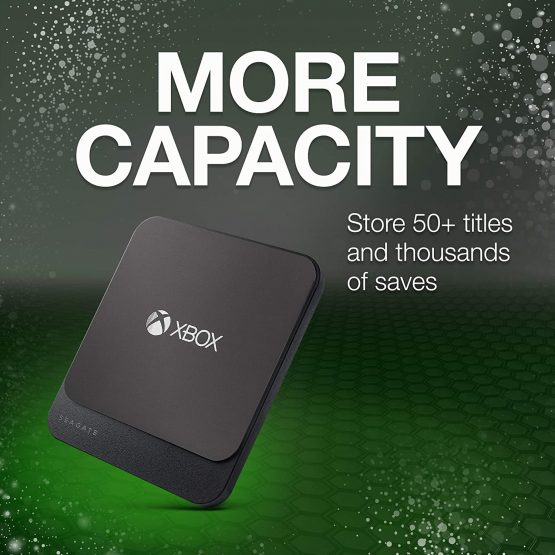 Seagate Game Drive for Xbox, 1 TB, SSD External Solid State Drive, Portable USB 3.0 – Designed for Xbox One, 2-Month Xbox Game Pass Membership, and Two-year Rescue Services (STHB1000401) - Image 3