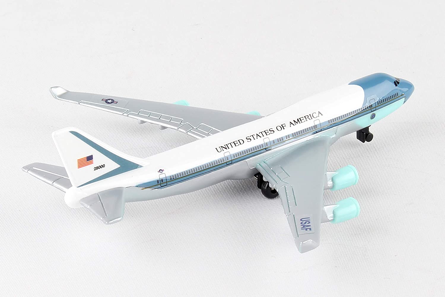 Herpa Toys Single Airplane Air Force One, toy model in small scale, aeroplane model, collect, play - Image 3