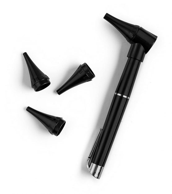 Primacare DL-4112 Mini Diagnostic Otoscope Kit with High Resolution LED Ear Light, Full Spectrum Medical LED Pocket Clip Otoscope for Nurse, Student, Doctors EMT, 3 Sized Speculas - Image 2
