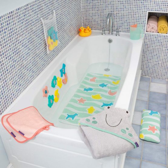 ClevaMama Baby Bath Mat Non Slip – kids and Children Bathtub Mats Anti ...