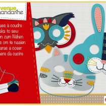 Avenue Mandarine Masks to Sew Creative Box - Owl, Cat, Rabbit