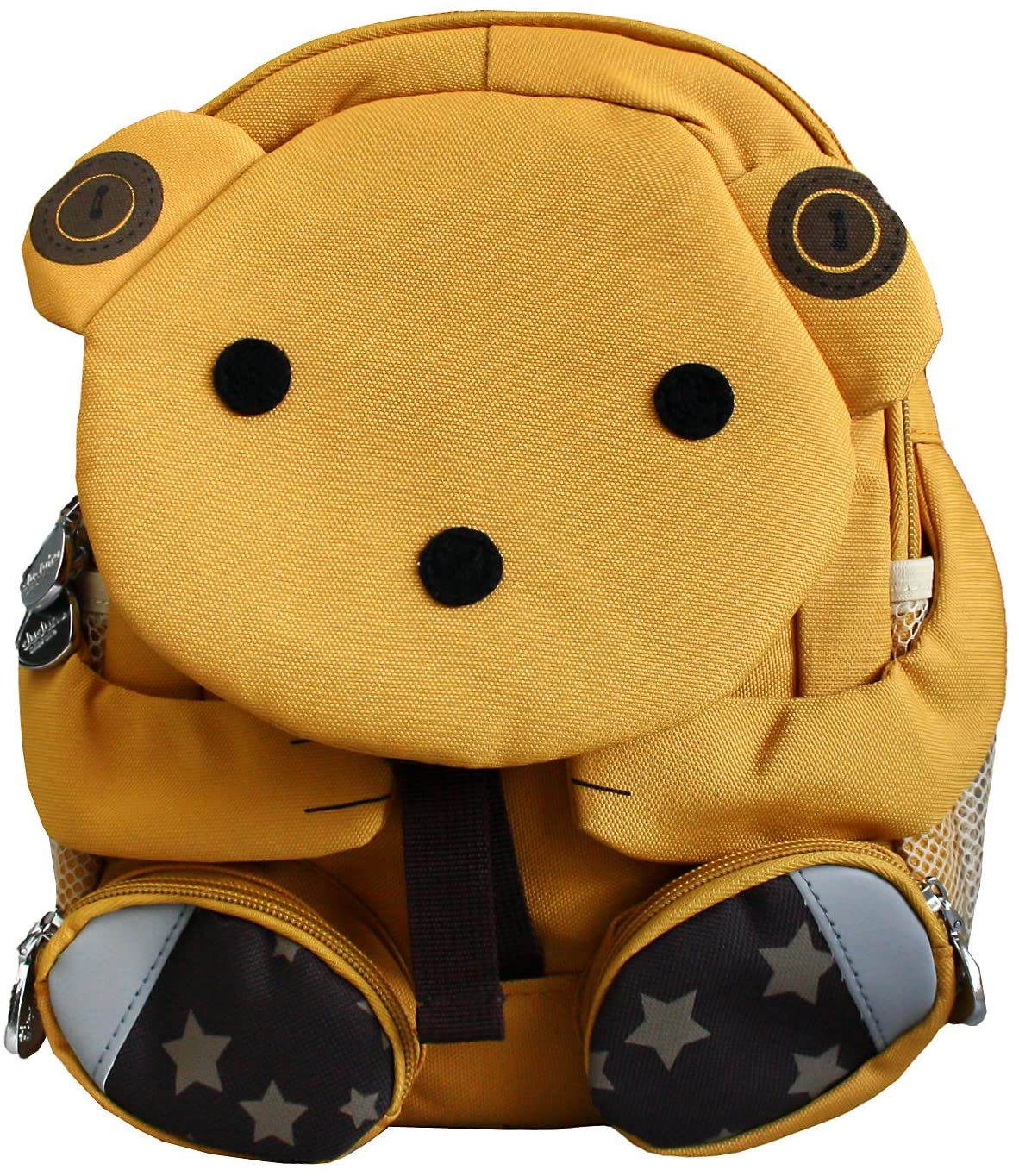 Emartbuy Kids Cute Smart Backpack Rucksack School Nursery Travel Bag - Teddy Mustard