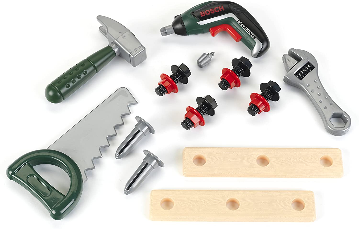 Theo Klein 8345 Bosch tool box I With battery-operated cordless screwdriver Ixolino and numerous accessories I Toys for children aged 3 and over - Image 3