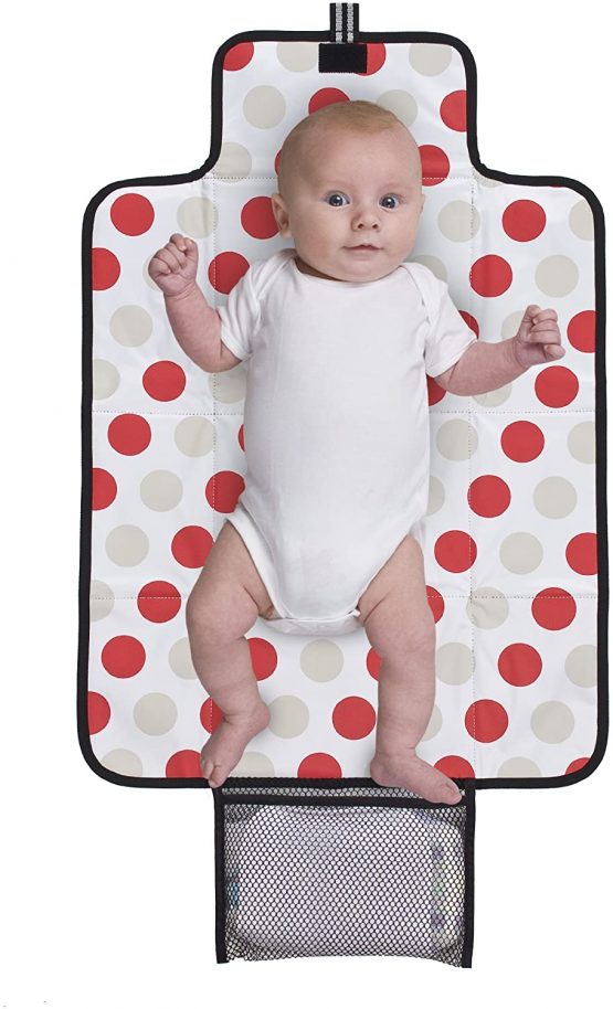 Polar Gear Baby Portable Baby Changing Mat – Wipe Clean Compact Change Mat for Newborns & Toddlers – Travel Nappy Changing Bag with Pocket – Soft, Padded & Fits into Handbags/Backpacks - Image 3