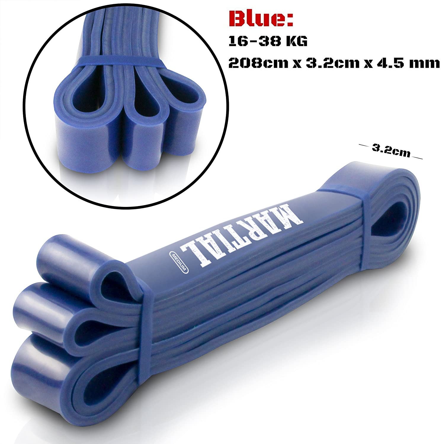 Martial resistance bands for optimal training.Tear-resistant and durable training bands with pouch.Resistance bands for all muscle groups + training guide.Fitness band loop - Image 2