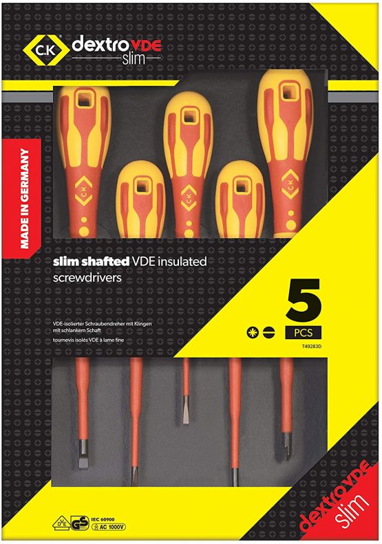 C.K T49283D DextroVDE Slim Screwdriver Set/5 PZ/SL - Image 2