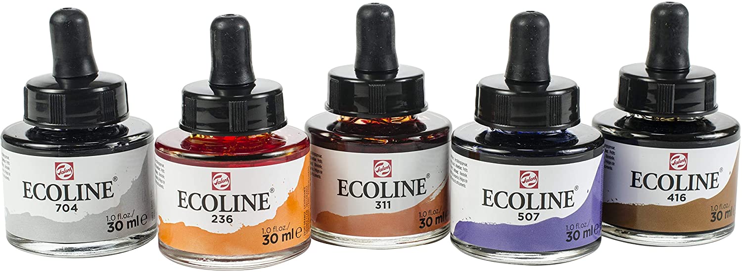 Ecoline Liquid Watercolour Additional Set 5 x 30 ml (11259901), Multicolour, 150 ml (Pack of 1) - Image 3