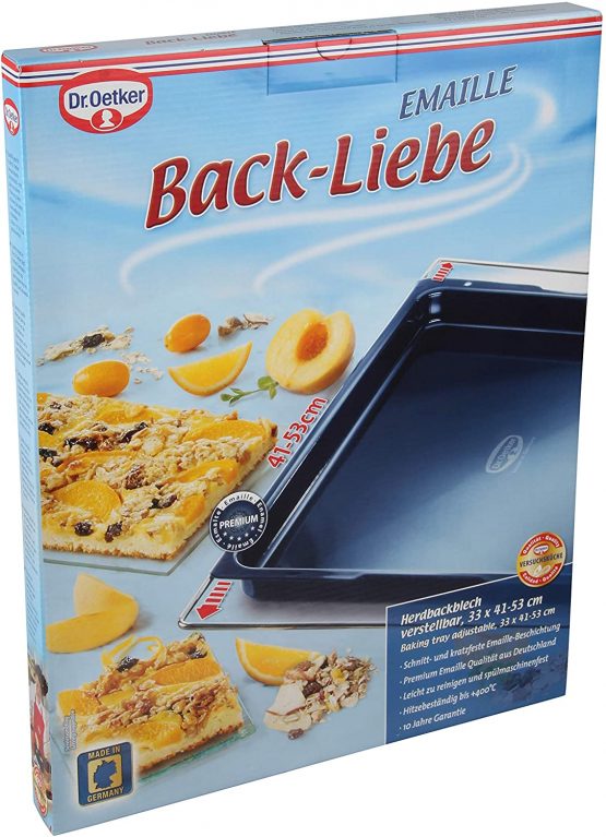 Drer "Back-Liebe" Baking Sheet, Enamel, Black, 33 x 41 x 53 cm - Image 3