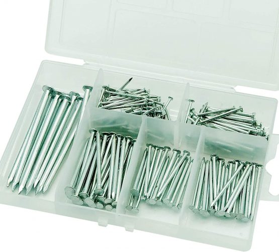 250pk Hardware Assorted Nails Set | DIY Finish Fine Common ...