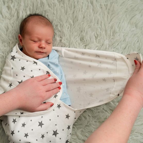 DaisyGro Certified Organic Baby Swaddle Wraps, 0-3 Months, 3 Unisex Designs - Image 4