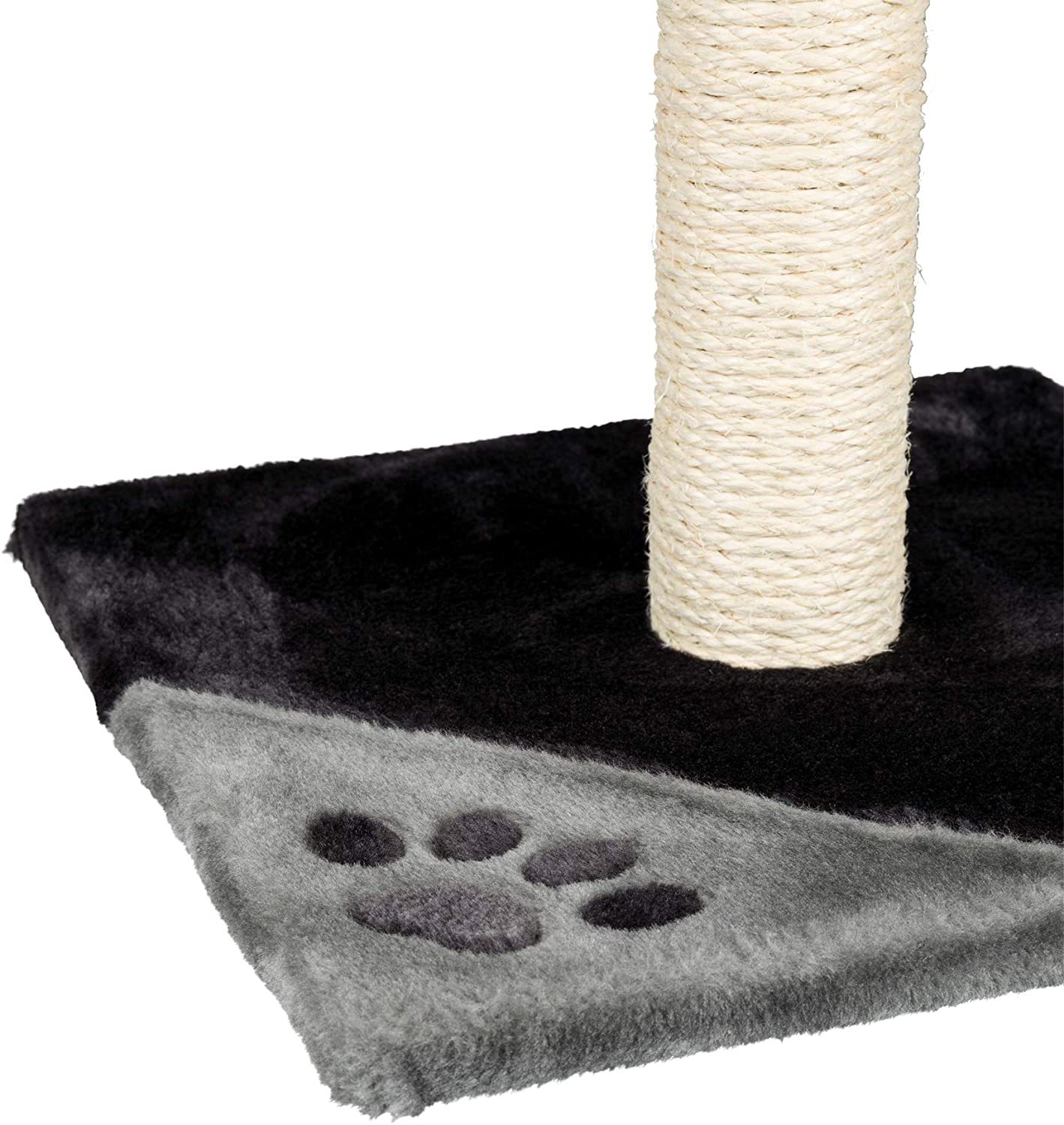 TRIXIE Cat Tree Tarifa 20.5 in grey/black, Small cat scratching post for young & small cats with a cosy resting platform - Image 4