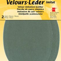 Kleiber Imitation Suede Leather Sew on Knee/Elbow Patches – Oval-12.5cm x 10cm-Taupe