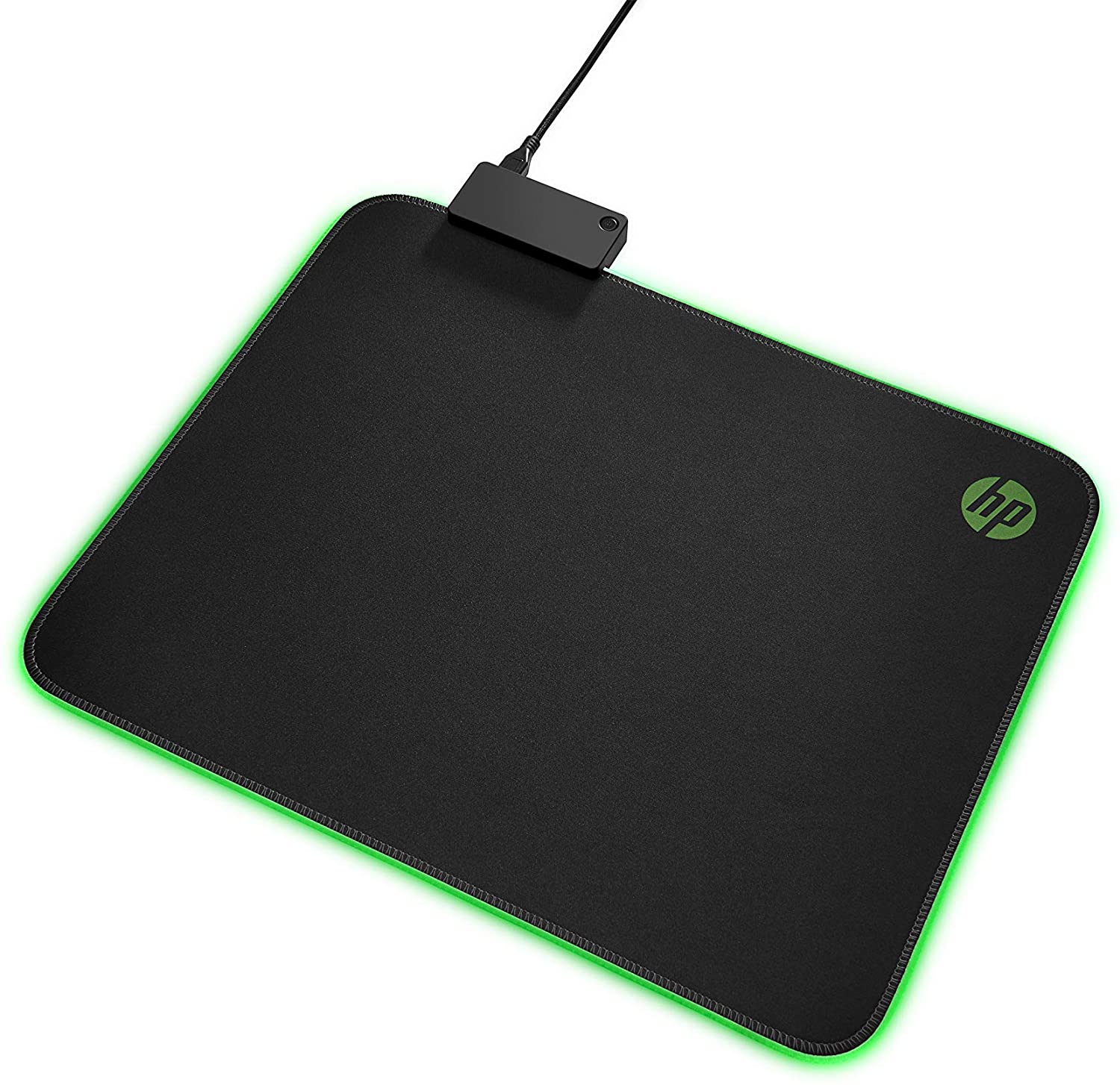 HP Pavilion Gaming Mouse Pad 400, USB Pass Through, RGB LED, Anti-Fray & Non Slip, Black, 350L x 280W mm - Image 4