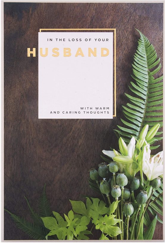Sympathy Card for Loss of Husband from Hallmark - Embossed Photographic Design - Image 2