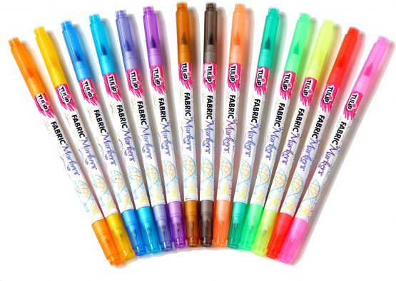 I Love To Create Tulip Dual-Tip Fabric Marker Set, Multi-Colour, 20.32 x 15.49 x 1.49 cm - Image 2