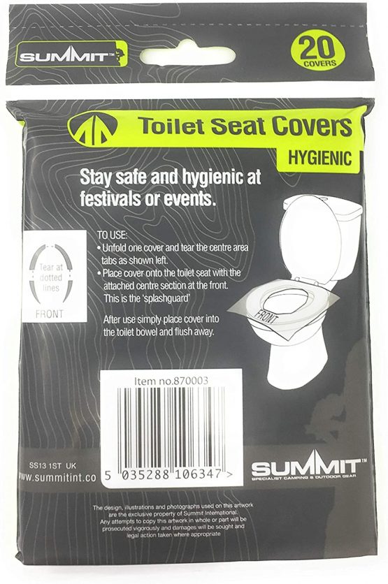 PMS Festival/Camping Toilet SEAT Covers PK 20 - Image 2