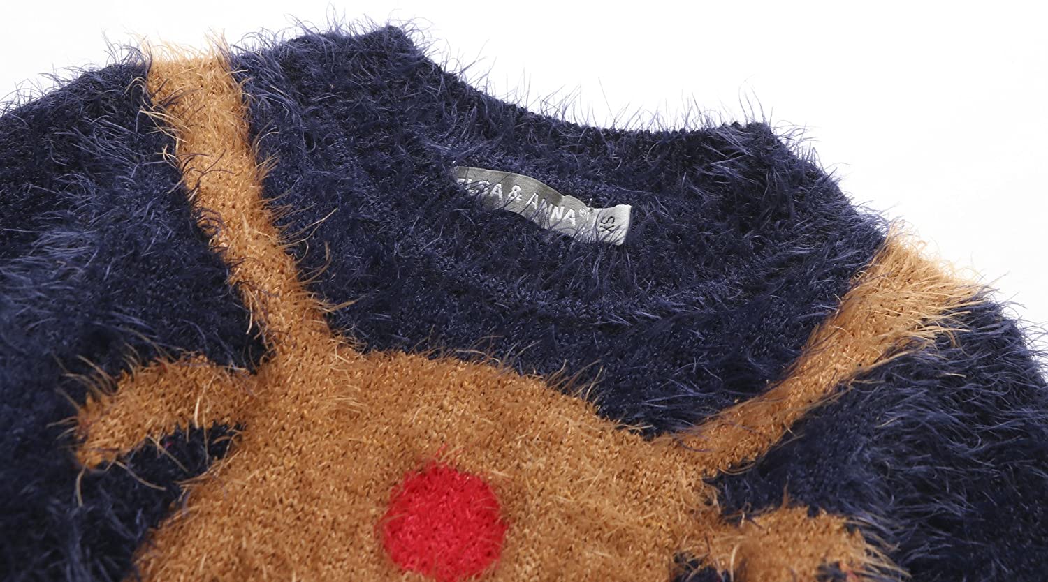 ELSA & ANNA UK Girls Children Kids Christmas Jumper Girls Xmas Jumpers Sweater BLUJUM12 (Blue, 11-12 Years) - Image 3