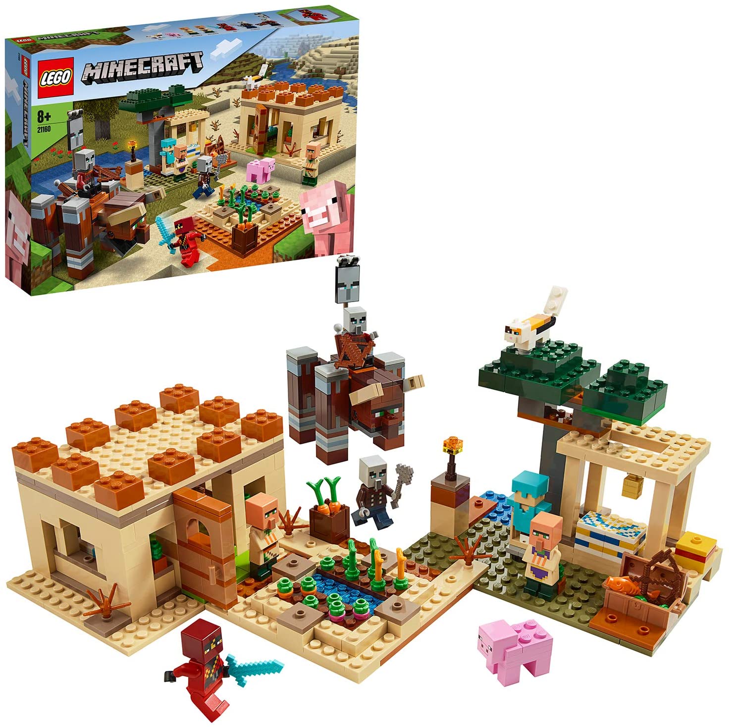 LEGO 21160 Minecraft The Illager Raid, Multicolor, Standard