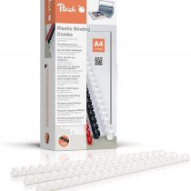 Peach Binding Combs 12mm, 95 A4 sheets, white