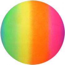 Henbrandt Rainbow Bright PVC Football Ball 20cm Uninflated (Pack of 1)