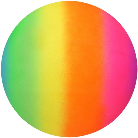 Henbrandt Rainbow Bright PVC Football Ball 20cm Uninflated (Pack of 1)