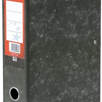 5 Star Office Box File Lock Spring with Ring Pull and Catch 75mm Spine Foolscap Cloud Effect, Grey
