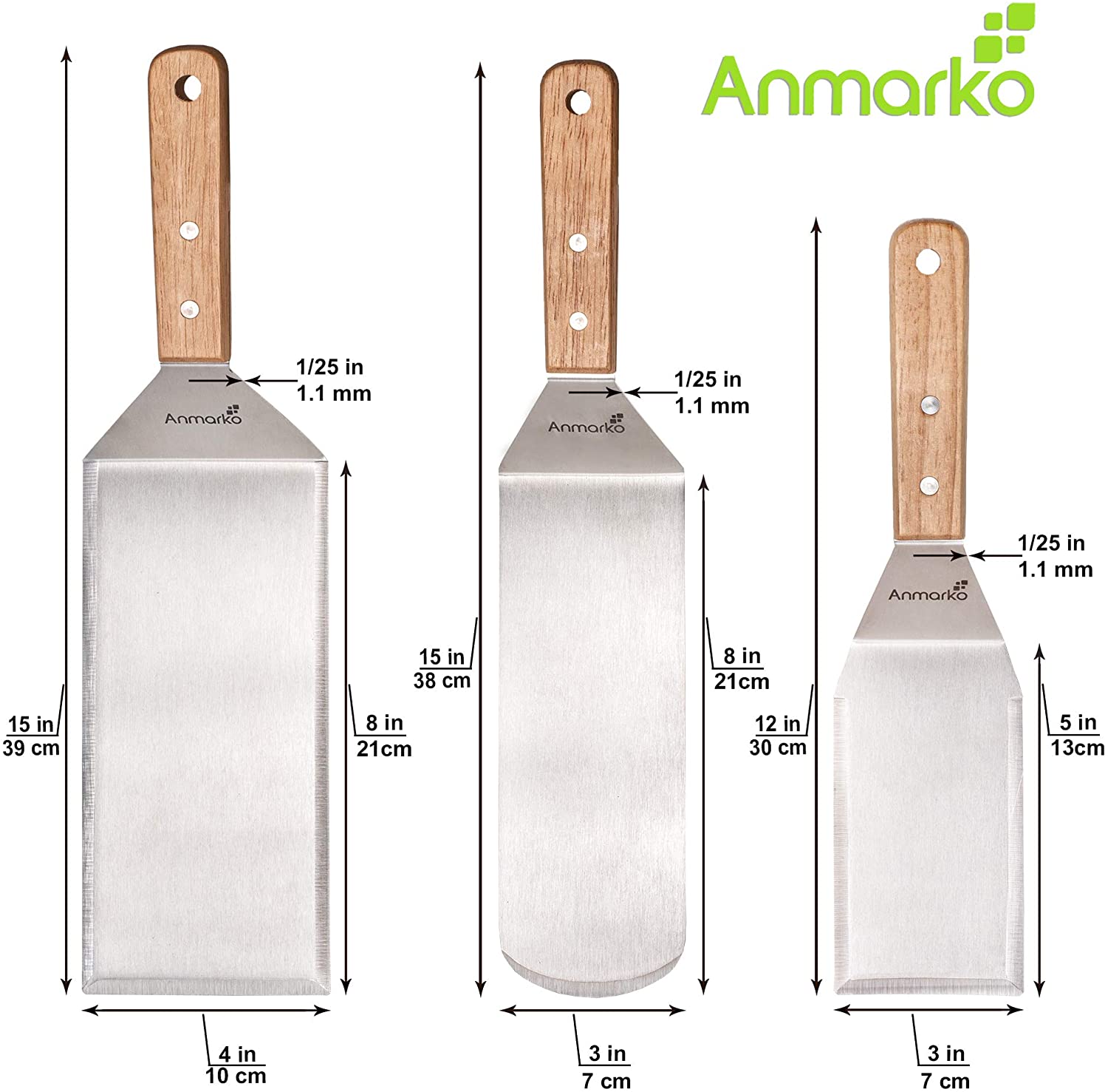 flat top grill spatula set