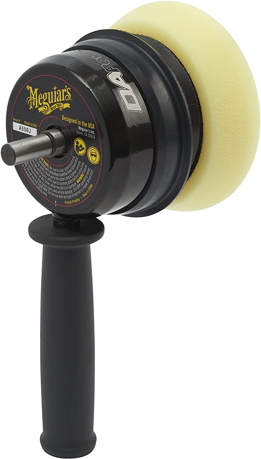 Meguiar's G3500INT DA Dual Action 4" Power System, Yellow,black, DA Power System - Image 2