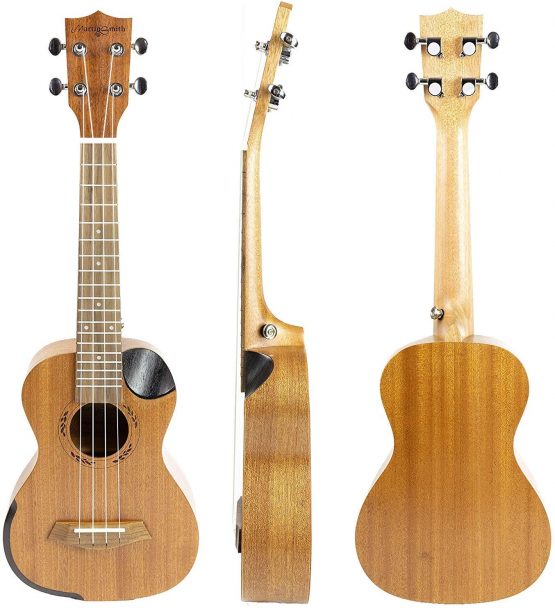 Martin Smith Premium Soprano Ukulele with Tuner, Padded Bag & Spare Aquila Strings - Image 2
