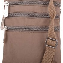 Ladies/Womens Crinkled Nylon Small Cross Body/Shoulder Bag/Pouch/Money Holder