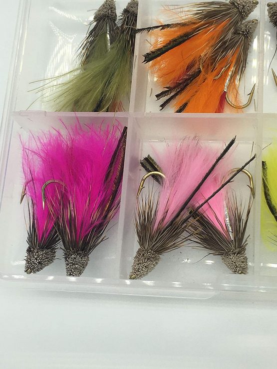 BestCity Fly Fishing Muddler Set, pack of 16 flies sizes 8-10 + frre clip shut box - Image 2