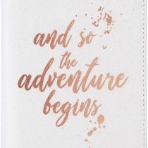 Vivid Hue Passport Wallet Holder Cover for Women Men PU Leather Fun Travel Organiser Gift (Adventure Begins)