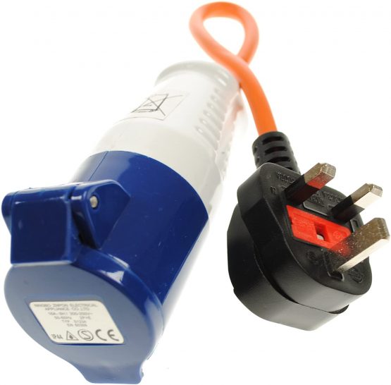 BITS4REASONS MAYPOLE NEW MODEL MP374B 230V 16A UK HOOK-UP LEAD 3 PIN / 230V MAINS ADAPTOR.…
