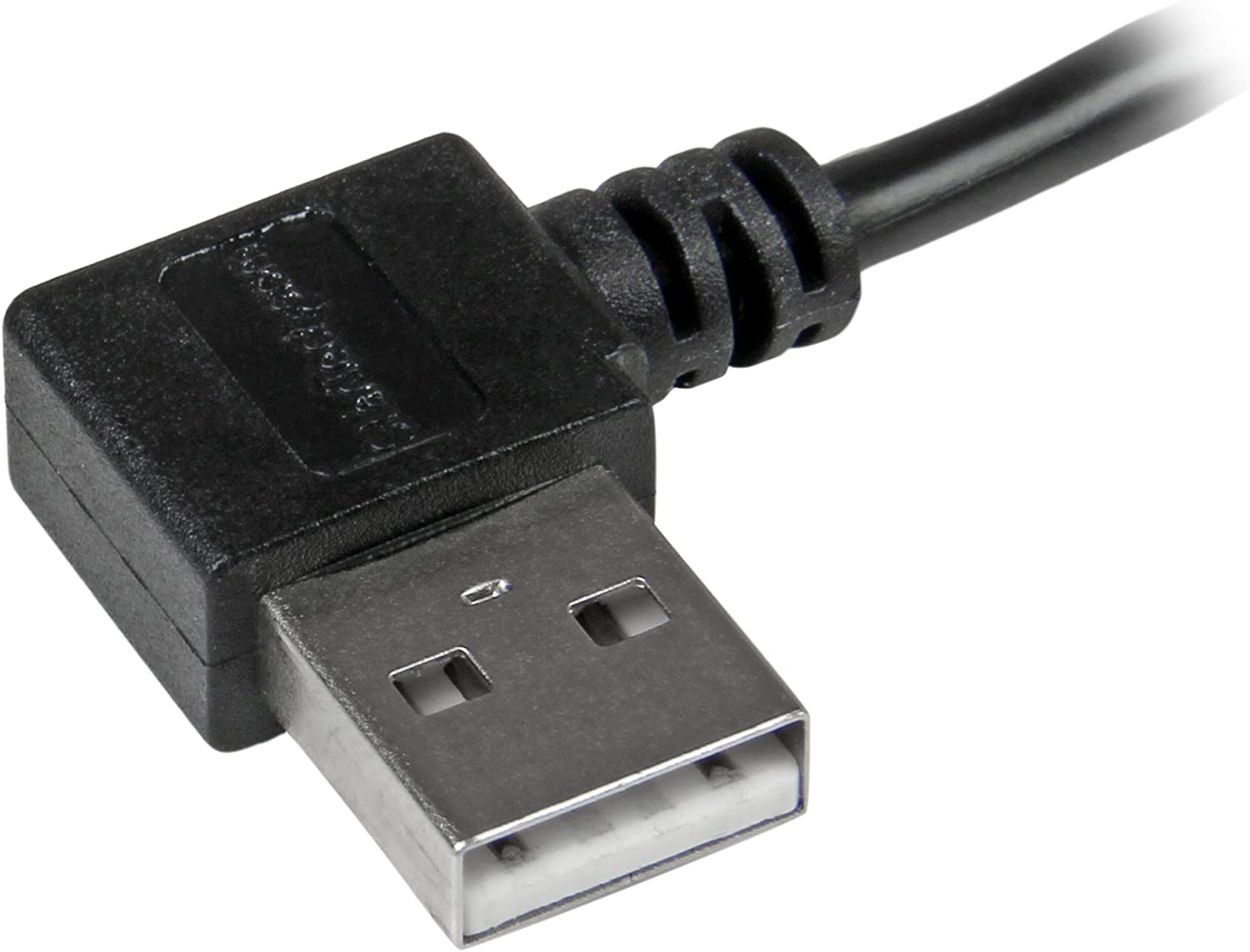 StarTech.com 1m 3 ft Micro-USB Cable with Right-Angled Connectors, M/M, USB A to Micro B Cable - Image 3