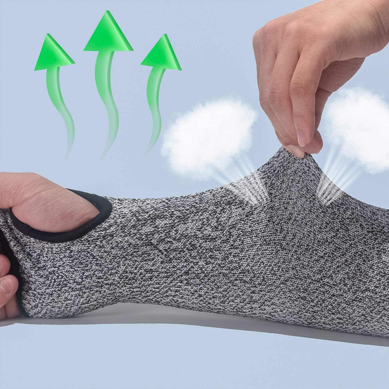 Cut Resistant Knit Sleeves Level 5 Protection - Image 3